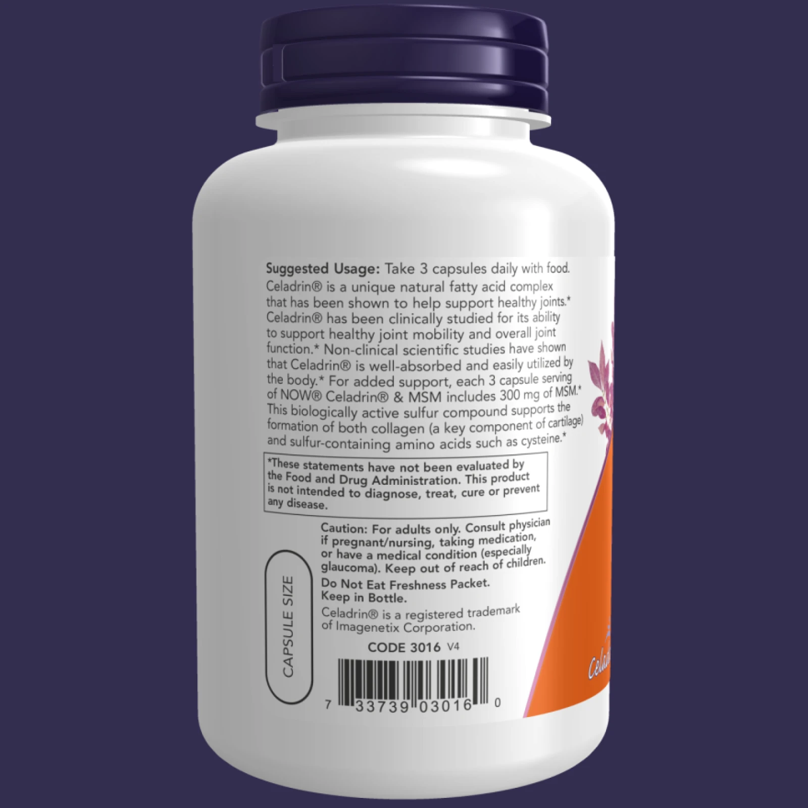 Celadrin® & MSM 500 mg 120 Capsules · záber 2