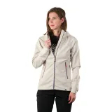 Női túrázó Softshell kabát kapucnival NORTHFINDER DESTINEY-529creamwhite · záber 2