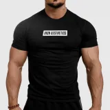Férfi fitness póló Iron Aesthetics Boxed, fekete · záber 1
