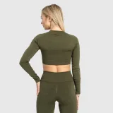 Női sport crop top Iron Aesthetics Solid, zöld · záber 4