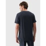 Férfi rövid ujjú edzőpóló 4F TSHIRT FNK M1344-22M-ANTHRACITE MELANGE · záber 3