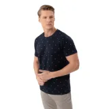 Férfi rövid ujjú póló VOLCANO TM-LEIF-NAVY · záber 1