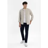 Férfi hosszú ujjú ing VOLCANO K-LANGE BEIGE MEL · záber 4