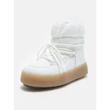 Lány téli bokacsizmák MOON BOOT JTRACK LOW NYLON WP, 002 white · záber 2
