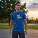 Férfi rövid ujjú póló UNDER ARMOUR UA COLLEGE CREST LOGO SS · záber 8