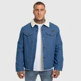 Férfi farmerkabát Iron Aesthetics Sherpa, kék · záber 3