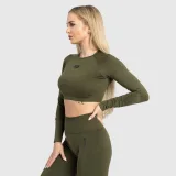 Női sport crop top Iron Aesthetics Solid, zöld · záber 2