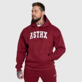 Oversized pulcsi Iron Aesthetics ASTHX, bordó · záber 4