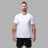 Férfi sportpóló Iron Aesthetics Training, fehér · záber 1