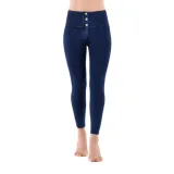 Női jeggings nadrág FREDDY WR.UP® superskinny push up 7 8 jeggings with high waist and buttons-Blue · záber 4