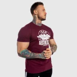 Férfi fitness póló Iron Aesthetics Force, bordó · záber 4