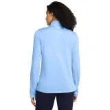 Női futó pulóver 1 2 cipzárral UNDER ARMOUR Tech 1 2 Zip- Twist-BLU · záber 2