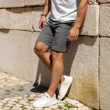Férfi rövidnadrág Iron Aesthetics Chino Flex, szürke · záber 1