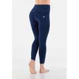 Női jeggings nadrág FREDDY WR.UP® superskinny push up 7 8 jeggings with high waist and buttons-Blue · záber 6