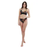 Női fürdőruha felsőrész FUNDANGO Sahara V-neck Cami Top-522-tropical green · záber 3