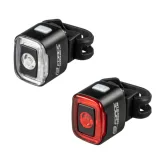 Bicikli lámpa FORCE FLEA 200 LM, USB front - rear · záber 1