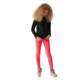 Lány síelés Polár pulóver 4F JUNIOR FLEECE UNDERWEAR-JAW23UFLEF033-20S-DEEP BLACK · záber 4