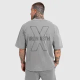 Férfi póló Iron Aesthetics X Washed, szürke · záber 3
