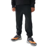 Fiú melegített melegítőnadrágok 4F JUNIOR TROUSERS-JWAW24TTROM761-20S-DEEP BLACK · záber 1