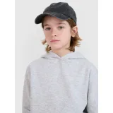Fiú kapucnis pulóver zipzárral 4F JUNIOR SWEATSHIRT-JWMM00TSWSM1860-25M-GREY - Pohlavie: Gyerek · záber 2