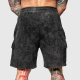 Férfi melegítősort Iron Aesthetics College, washed black · záber 4
