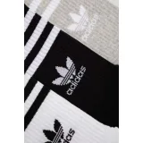Zoknik ADIDAS ORIGINALS 3 PACK-CREW SOCK-WHITE MGREYH BLACK · záber 3