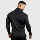 Férfi cipzáros pulcsi Iron Aesthetics Stride, fekete · záber 3