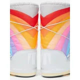 Női magas téli csizmák MOON BOOT ICON RAINBOW, 002 glacier blue-red · záber 2
