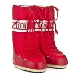 Női magas téli csizmák MOON BOOT ICON NYLON, 003 red · záber 3