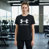 Lány póló rövid ujjú UNDER ARMOUR UA BIG LOGO SS · záber 4