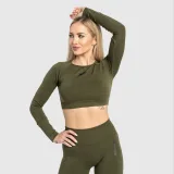 Női sport crop top Iron Aesthetics Solid, zöld · záber 5
