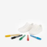 Gyerek krokszik (szabadidőcipő) COQUI Star Draw Me white · záber 1