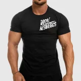 Férfi fitness póló Iron Aesthetics Splash, fekete · záber 1