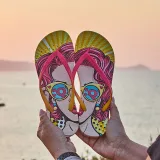 Női papucsok (strandcipők) COQUI Kaja Printed wow lt. fuchsia · záber 3