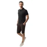 Férfi pólóing rövid ujjú VOLCANO O-TAFFY-BLACK MELANGE · záber 6