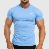 Férfi fitness póló Iron Aesthetics Standard, kék · záber 1