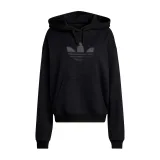 Női kapucnis pulóver ADIDAS ORIGINALS TREFOIL HOODIE BLACK · záber 5