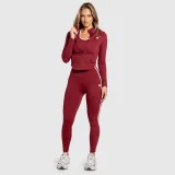 Női leggings Iron Aesthetics Define, bordó · záber 5