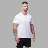 Férfi sportpóló Iron Aesthetics Training, fehér · záber 2