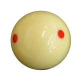 Golyó Pool Fehér 57,2 mm normál méretű, PIROS ponttal,Aramith · záber 1