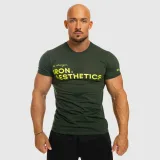 Férfi fitness póló Iron Aesthetics Be Stronger, zöld · záber 4