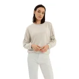 Női kapucnis pulóver VOLCANO B-KIM-BEIGE · záber 1