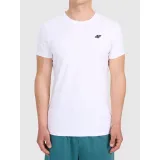 Férfi rövid ujjú póló 4F TSHIRT M3340-10S-WHITE · záber 2