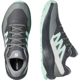 Női alacsony túracipő SALOMON Outscape GTX W asphalt clearly aqua lichen · záber 4