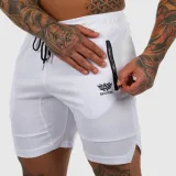 Sportos short Iron Aesthetics Lightning, fehér · záber 2