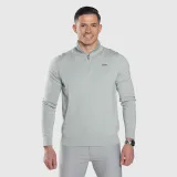 Kötött pulóver cipzárral Iron Aesthetics Tomas, sage zöld · záber 2