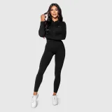 Női bordázott overál Iron Aesthetics Rib Lady, fekete · záber 4