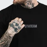 GymBeam FIT póló Black - Méret: S | Vek: Felnőtt | Tömeg: 0,14 g | Csomag: 10 · záber 2