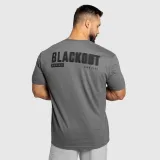 Férfi póló Iron Aesthetics Blackout, charcoal · záber 4