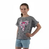 Lány póló rövid ujjú AUTHORITY KIDS EIMMY G I_DS grey · záber 1